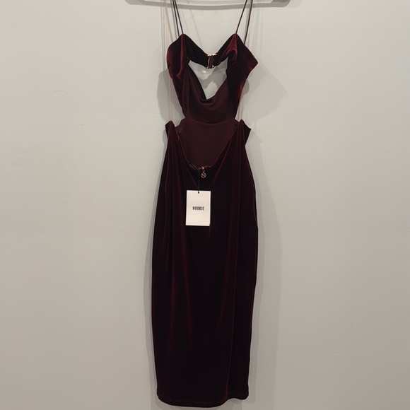 Nookie NWT Dejavu Midi Dress in Wine 🔥 - Picture 7 of 14